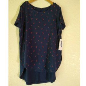 Girls Old Navy Tunic Shirt  Blue NWT XS/5 Peppers